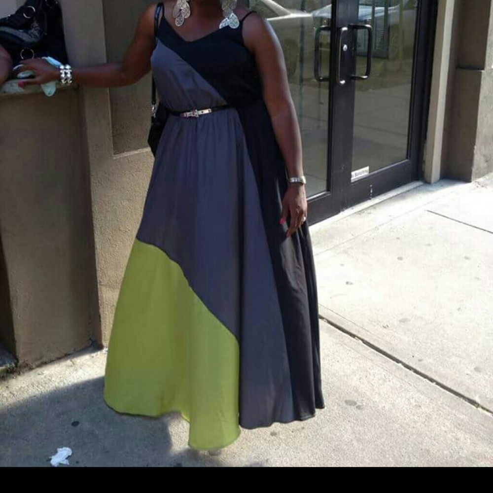 Spaghetti strap silky dress